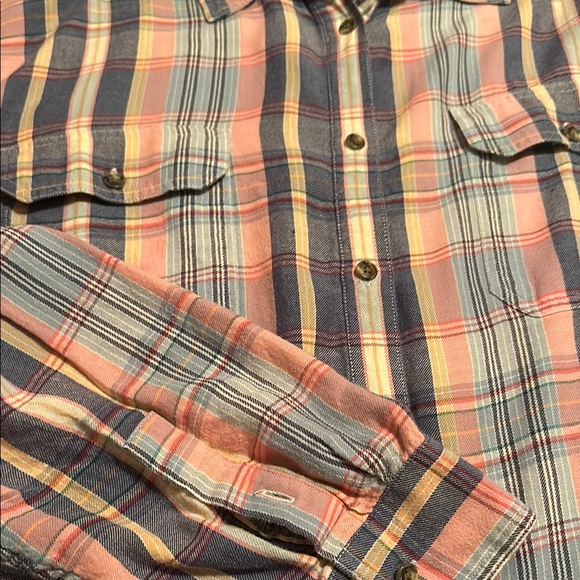 Chaps Multicolor Plaid Button-Up Shirt - Picture 6 of 7